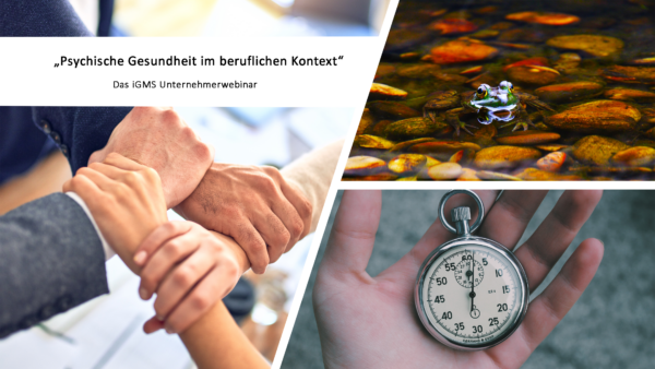 „Psychische Gesundheit im beruflichen Kontext” - Das iGMS Unternehmerwebinar